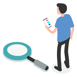 spot-opps_ illustration of a man searching on a device